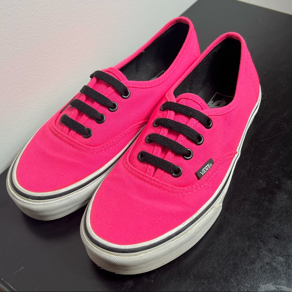 Bright Neon Pink Vans 💗